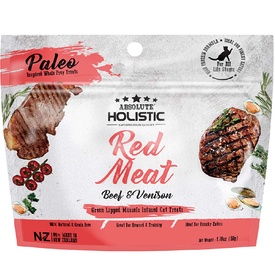 Absolute Holistic Air Dried Cat Treats Red Meat Beef & Venison 50g