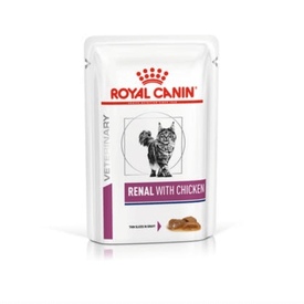 Royal Canin Prescription Renal Moist Cat Food - Chicken x 12 pouches