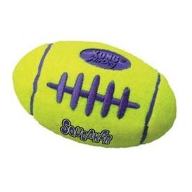 3 x KONG AirDog Squeaker Football Non-Abrasive Fetch Dog Toy - Large
