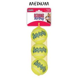3 x KONG AirDog Squeaker Balls Non-Abrasive Dog Toys 3 Pack