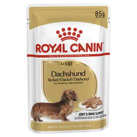Royal Canin Dachshund Adult Moist Dog Food - Loaf 12 Pouches x 85g