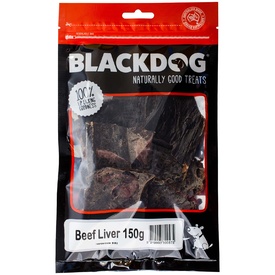 Black Dog 100% Australian Dried Beef Liver Treats for Cats & Dogs - 150g
