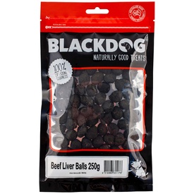Black Dog Australian Beef Liver Balls Dog Treats 250g