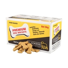 Black Dog Naturally Baked Peanut Butter Australian Biscuit Treats for Dogs - 5kg