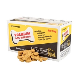 Black Dog Naturally Baked Double Cheese & Bacon Australian Biscuit Treats for Dogs 5kg