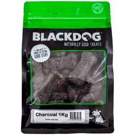 Black Dog Naturally Baked Charcoal Australian Biscuit Treats for Dogs 1kg