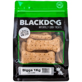 Black Dog Naturally Baked "Bigga" Australian Biscuit Treats for Dogs 1kg
