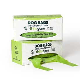 Biogone Dog Waste Bags 225 Bags Home Compostable Box