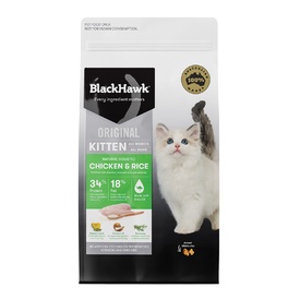 Black Hawk Original Chicken & Rice Dry Kitten Food