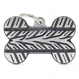 My Family Pet ID Tag Bronx Bone Tyre X-Large ~ Includes FREE Engraving