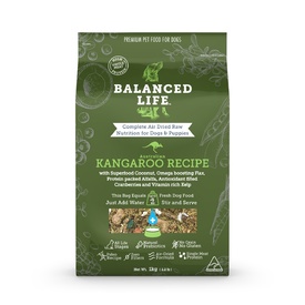 Balanced Life Air Dried Grain Free Single Protein Grain Free  Dog Food - Kangaroo - 200g/1kg/3.5kg