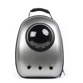 Astropet Space Capsule Pet Travel Backpack for Cats & Dogs up to 5kg - Silver