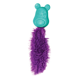 KONG Infused Catnit Bobble Mouse Cat Toy with Super Long Plush Tail
