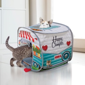 KONG Play Spaces Happy Camper Pop-Up Cat House