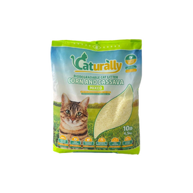Caturally Clumping Cassava and Corn Cat Litter - 13.5kg (3 x 4.5kg Bags)