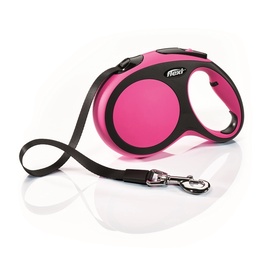 Flexi Comfort Tape Retractable Extendable Leash for Large Dogs - 5 meters Pink