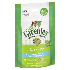 Greenies Feline Cat Dental Treats Catnip Flavour 10 x 60g Packs