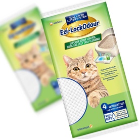 Ezi LockOdour Absorbant Cat Litter System Pads - 4 Pack
