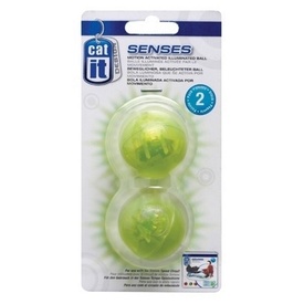 Catit Senses Motion Activated Flashing Balls Cat Toys - 2 pack