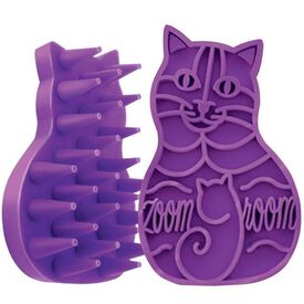 KONG ZoomGroom Silicone Cleaning Brush for Cats