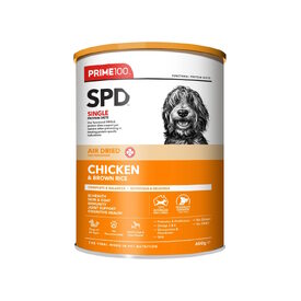 Prime100 SPD Air Dried Dog Food Single Protein Chicken & Brown Rice 600g