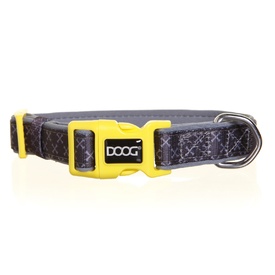Doog Neoprene Clip Dog Collar - Odie - Silver and Grey Crossbones