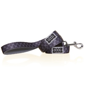 Doog Neoprene Dog Lead - Odie - Silver and Grey Crossbones