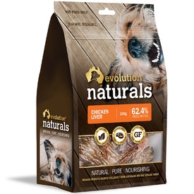 Evolution Naturals Australian Dog Treats Chicken Liver 200g