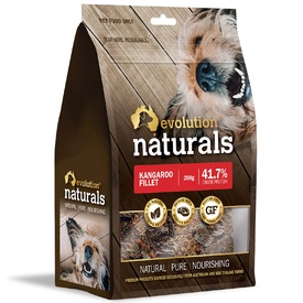 Evolution Naturals Australian Dog Treats Kangaroo Fillet 200g