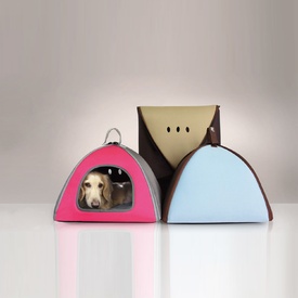 Ibiyaya Little Dome Plush Pet Tent Cave Bed for Cats and Small Dogs