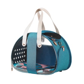 Ibiyaya Bubble Hotel Semi-transparent Pet Carrier for Cats and Dogs up to 6kg - Turquoise