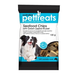 Seafood Chips with Green Lipped Mussels - Australian Dogs Treats 150g