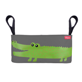 IBIYAYA Pet Pram Organiser Stroller Pouch - Crocodile Gray