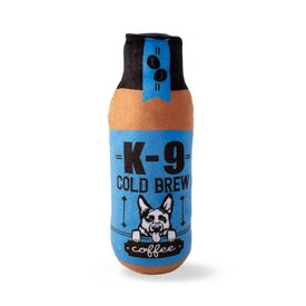 Fringe Studio Plush Bottle Squeaker Dog Toy - K-9 Cold Brew 