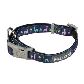 Fuzzyard Neoprene Adjustable Dog Collar with Lockable Buckle - No Probllama
