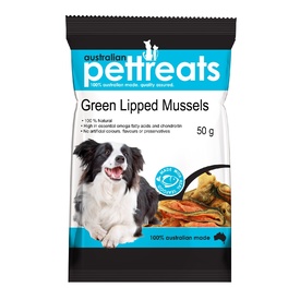 Green Lipped Mussels - Australian Pet Treats for Dogs 50g