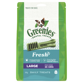 Greenies Dental Chew Treats for Dogs - 340g Treat-Paks - Fresh Mint Flavour!