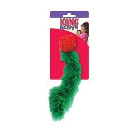 KONG Holiday Active Wild Tails Fetch Toy with Feather for Cats - Assorted Colours