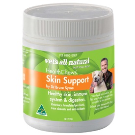 Vets All Natural HealthChews Skin Support Supplements for Dogs - 270g