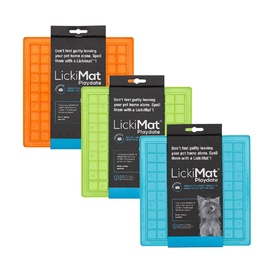 Lickimat Playdate Original Slow Food Licking Mat for Cats & Dogs