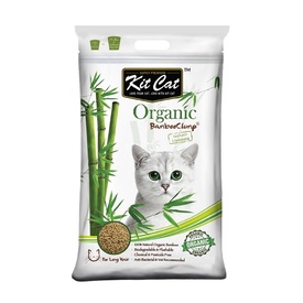 Kit Cat Flushable Biodegradable Clumping Bamboo Litter for Long Haired Cats - 9 Litres/3kg
