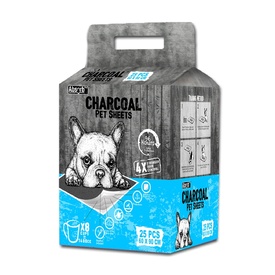 Absorb Plus - Charcoal Pet Sheets - Large x 25 Pads (Blue pack)