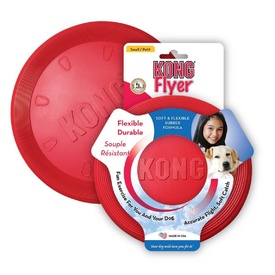 KONG Flyer Frisbee Classic Red Non-Toxic Rubber Fetch Dog Toy 
