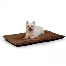 K&H Orthopedic Dual-Thermostat Low-Voltage Heated Pet Bed - Chocolate - Medium