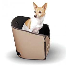 K&H Mod Car Safety Booster Seat for Dogs up to 13kg - Tan