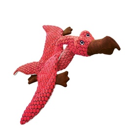 Kong Dynos Coral Pterodactyl Squeaker Dog Toy