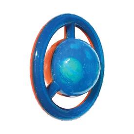 KONG Jumbler Disc 2-in-1 Squeak and Tug Dog Toy