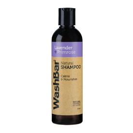 WashBar Natural Shampoo – Lavender + Primrose 250ml Made in New Zealand
