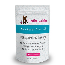 Laila & Me Dehydrated Australian Mackerel Tails Cat & Dog Treats 75g/180g