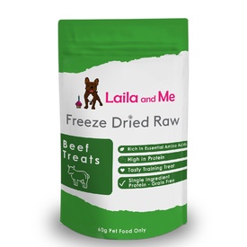 Laila & Me Freeze Dried Raw Australian Beef Dog Treats 60g/140g